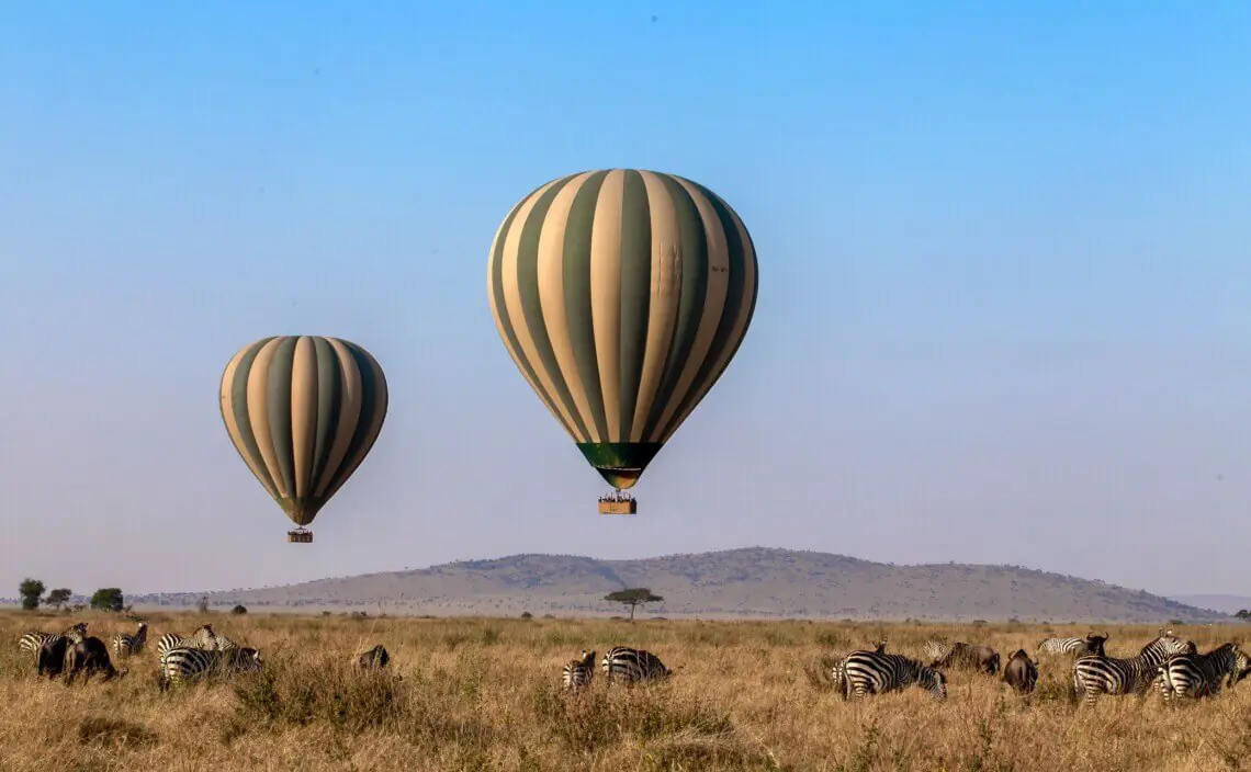 serengeti hot air balloon